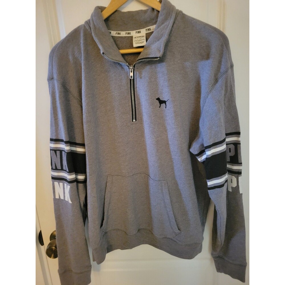 Victoria's Secret PINK 3/4 Zip Sweatshirt Size Large